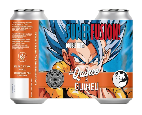 La Quince & Guineu Super Fusion! Double New England IPA Dragon Ball Series 44cl