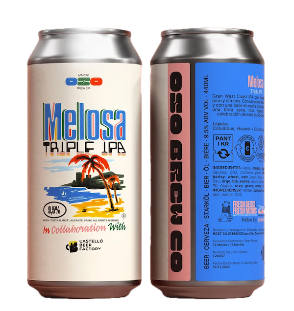Oso Brew & Castelló Beer Factory Melosa Triple IPA 44cl