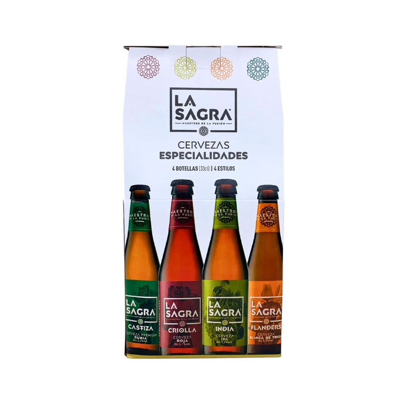 Geschenkpackung mit 4 La Sagra-Bieren