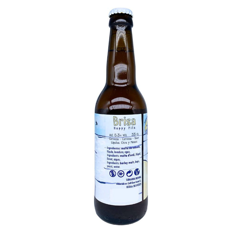 Submarina Brewing Brisa Hoppy Lager 33cl - Beer Sapiens