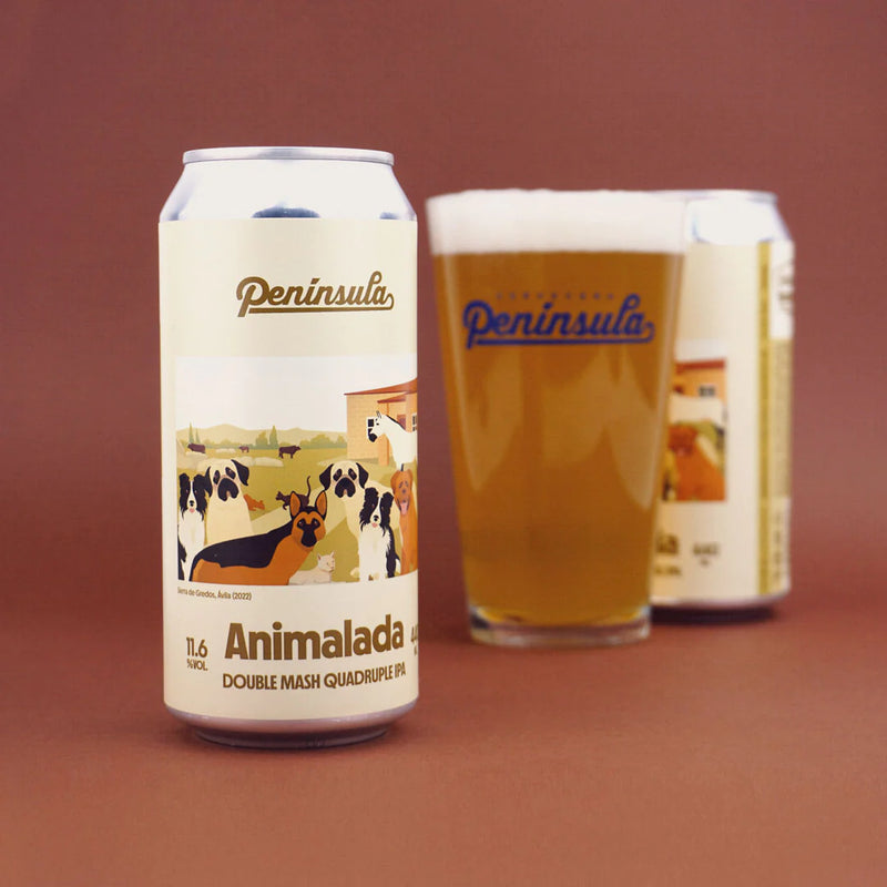 Península Animalada Double Mash Quadruple IPA 44cl - Beer Sapiens