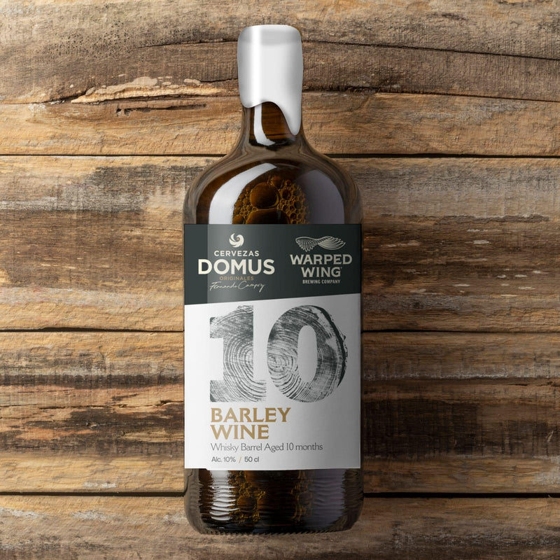 Domus & Warped Wing Barley Wine 10 Whisky Barrel Aged 10 months 50cl - Beer Sapiens