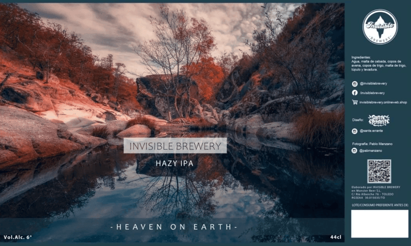 Invisible Heaven On Earth Hazy IPA 44cl - Beer Sapiens