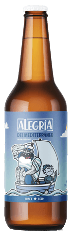 Alegría del Mediterráneo India Pale Lager sin gluten 33cl - Beer Sapiens