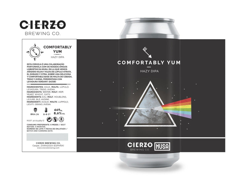 Cierzo Brewing Comfortably Yum Hazy DIPA 44cl - Beer Sapiens