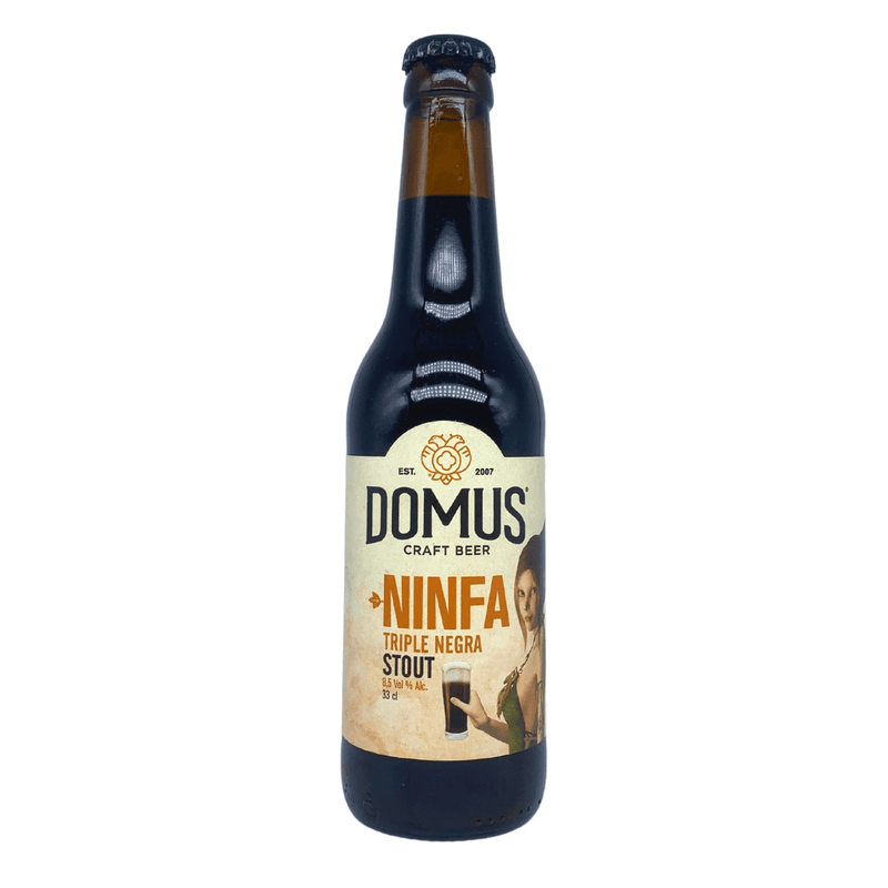 Domus y Boris de Mesones Ninfa Triple Stout 33cl - Beer Sapiens