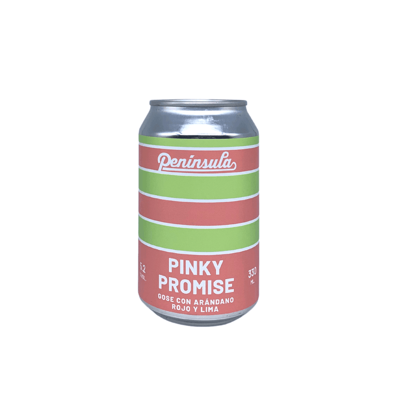 Península Pinky Promise Gose con arándano y lima 33cl - Beer Sapiens