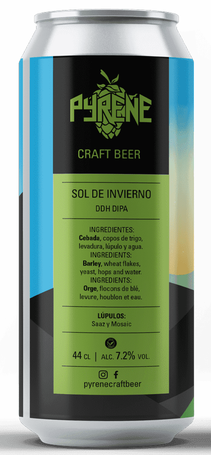 Pyrene Sol de Invierno DDH DIPA 44cl - Beer Sapiens
